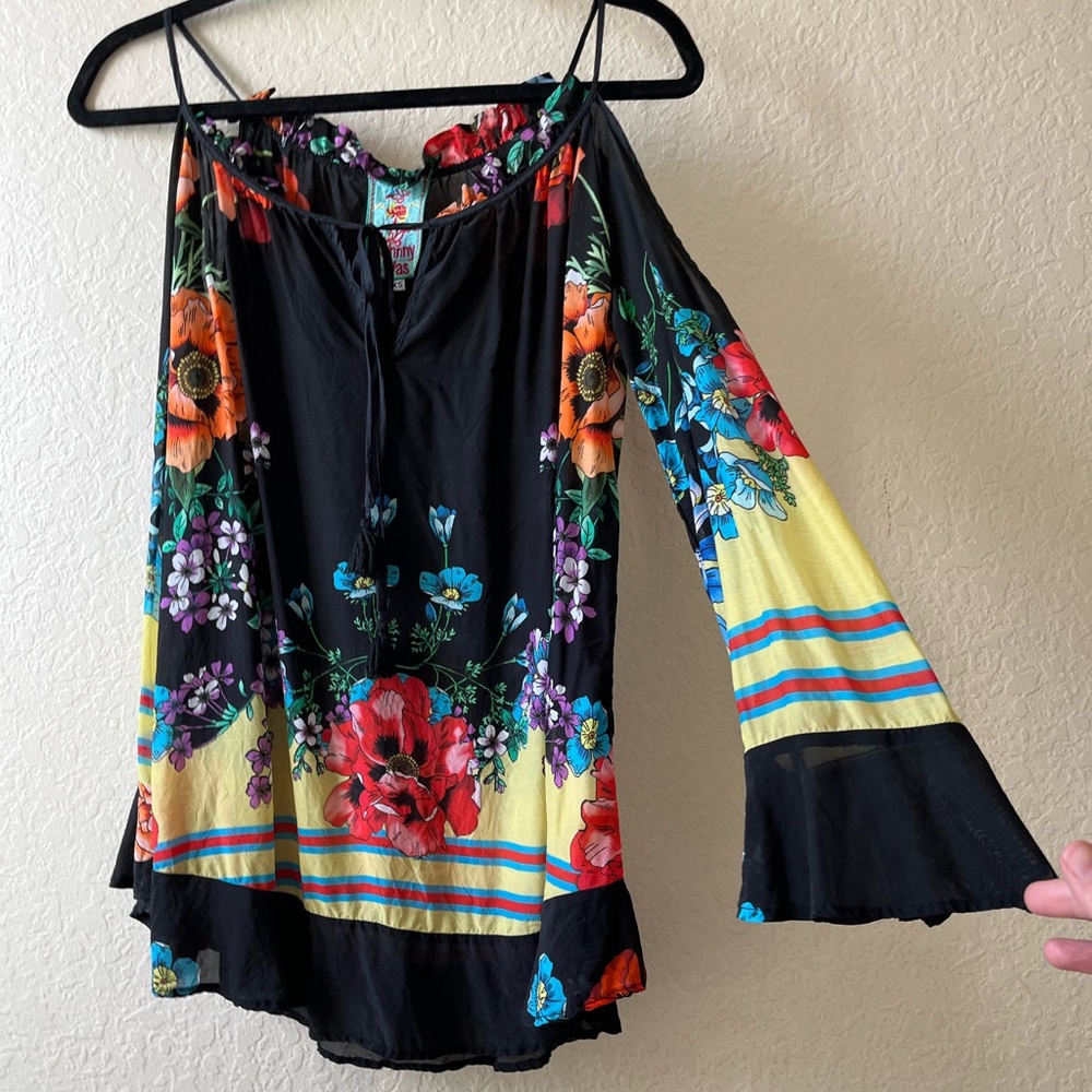 Floral Black Women's Top